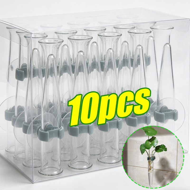 Florist Flower Supply - 11cmの花用ウォーターチューブ、プラスチック製栄養容器、吸盤付きフラワーホルダー、生花アレンジメント用、花屋用品