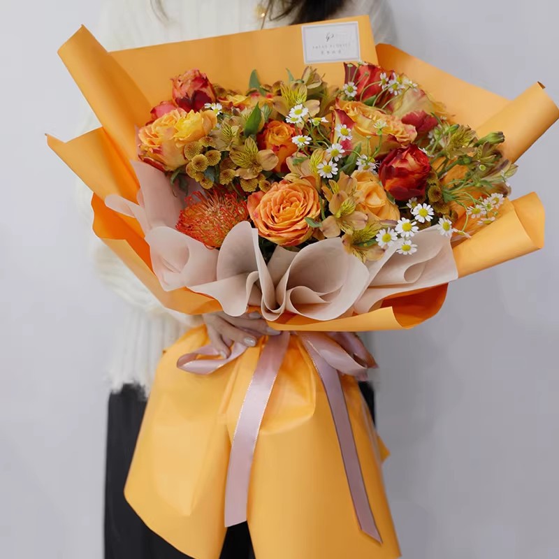 砂の花の包装紙、防水の花束材料、花屋の供給、ヤヤウ砂紙、韓国 - Florist Flower Supply のレビューと価格