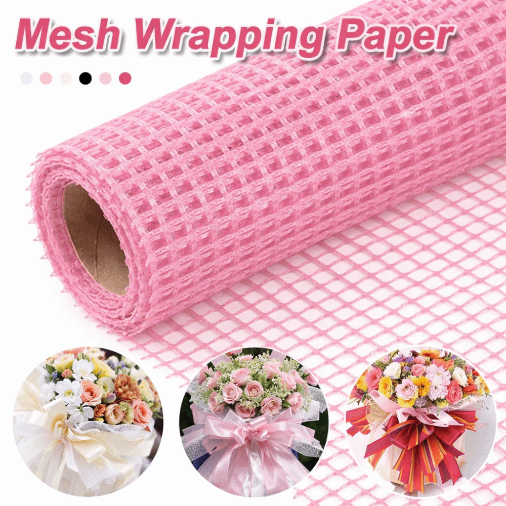 幅50cmの生花用包装紙 DIYハードヤーンメッシュ包装紙  - Florist Flower Supply のレビューと価格