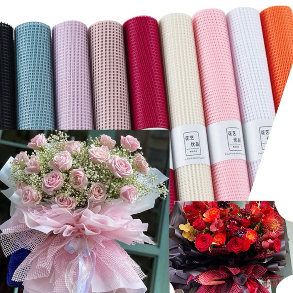 幅50cmの生花用包装紙 DIYハードヤーンメッシュ包装紙  - Florist Flower Supply のレビューと価格