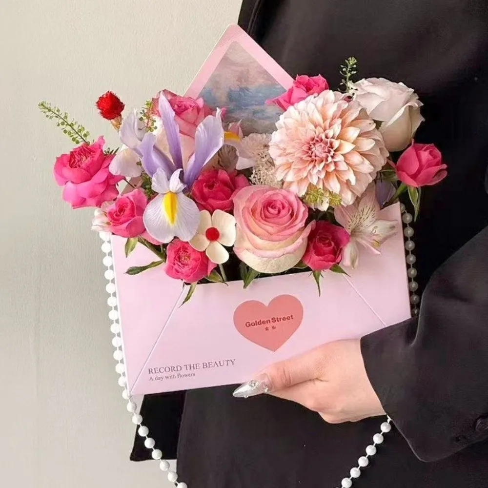 5種類の封筒型花柄ボックス、ラブレターデザインDIYフラワー - Florist Flower Supply のレビューと価格