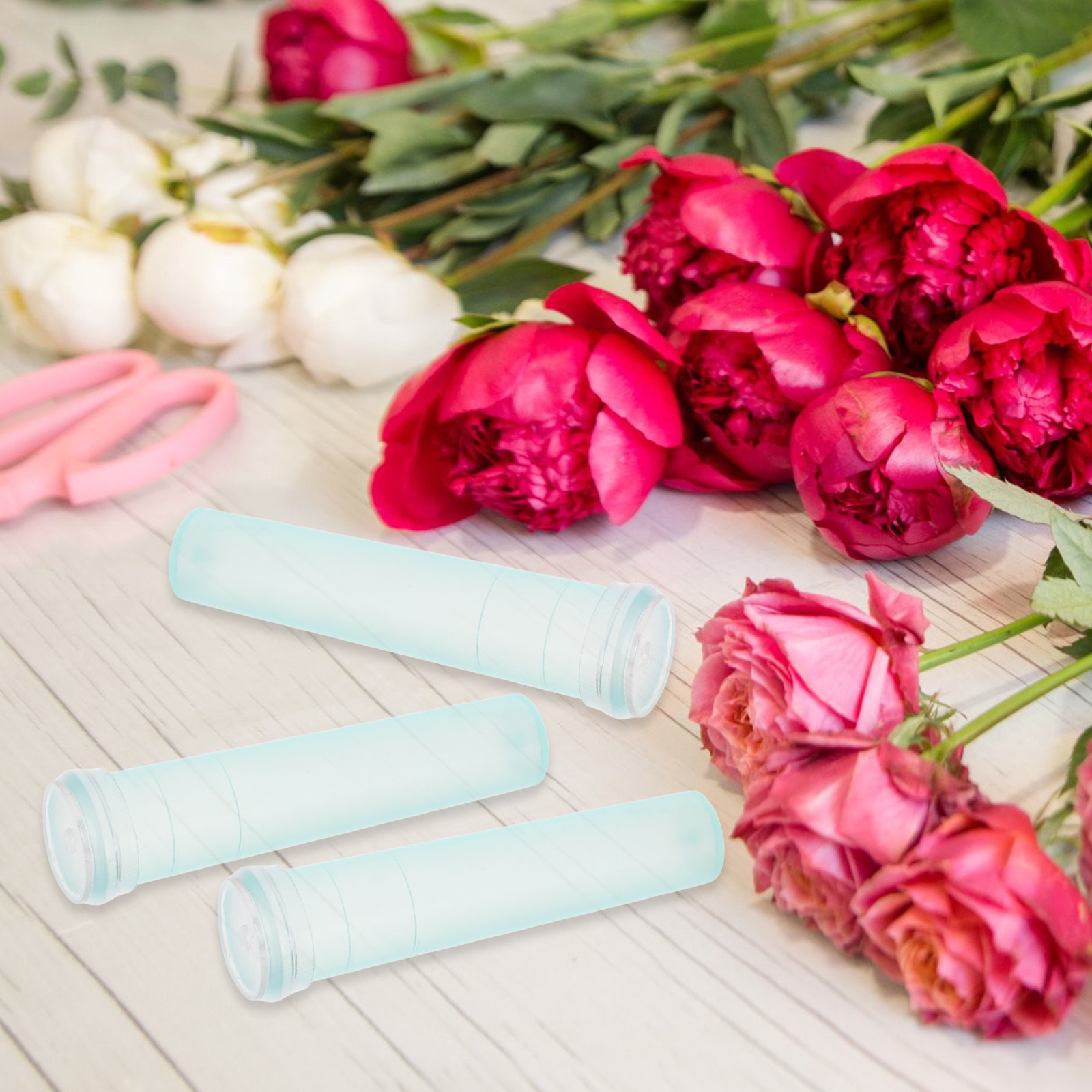 100 個の花保存チューブライトグリーンロングパイプ 7 セ - Florist Flower Supply のレビューと価格